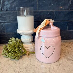 Rae Dunn Iridescent‎ Heart Canister NWT